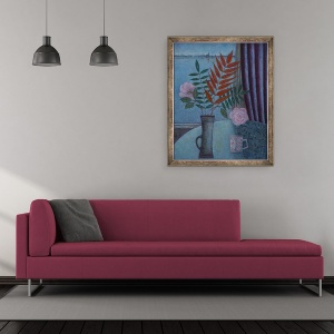Tablou inramat - Ruth Addinall - Les Dernieres Roses de M., 50 x 60 cm - Img 2
