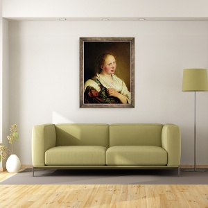 Tablou inramat - Salomon de Bray - Pictura tanarului taran, 70 x 90 cm - Img 2