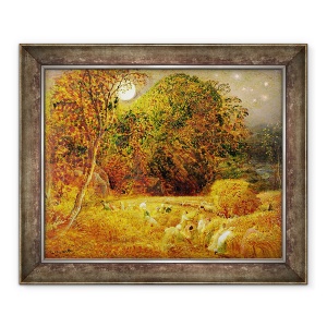 Tablou inramat - Samuel Palmer - Luna Recoltei, 70 x 85 cm