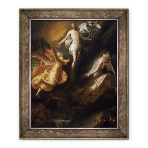 Tablou inramat - Samuel van Hoogstraten - invierea lui Hristos, 70 x 85 cm
