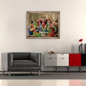 Tablou inramat - Sandro Botticelli - Coborarea Duhului Sfant, 50 x 60 cm - Img 2
