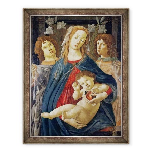 Tablou inramat - Sandro Botticelli - Fecioara din Rodie, 60 x 80 cm
