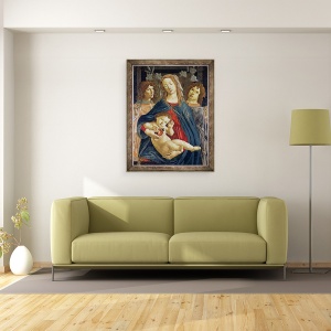 Tablou inramat - Sandro Botticelli - Fecioara din Rodie, 60 x 80 cm - Img 2