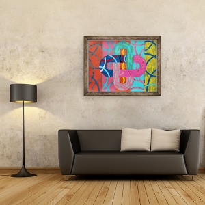 Tablou inramat - Sara Hayward - Abstract 13, 60 x 80 cm - Img 2