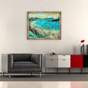 Tablou inramat - Sara Hayward - Dincolo de machair, 70 x 85 cm - Img 2