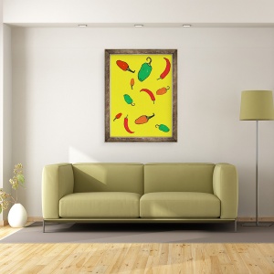 Tablou inramat - Sarah Thompson-Engels - Chillies 2012, 70 x 90 cm - Img 2