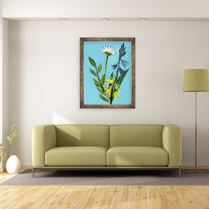 Tablou inramat - Sarah Thompson-Engels - Flori de primavara, 60 x 80 cm - Img 2