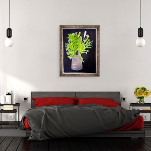 Tablou inramat - Sarah Thompson-Engels - Frunze de alge, 60 x 80 cm - Img 3