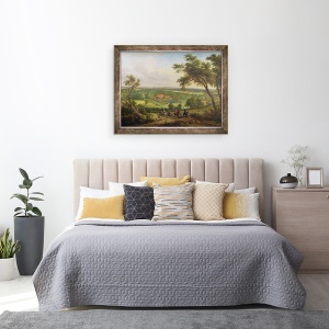 Tablou inramat - scoala engleza - Parcul Bifrons, Patrixbourne, Kent, 70 x 90 cm - Img 3