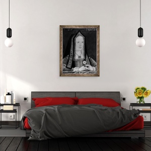 Tablou inramat - scoala engleza - Portretul Elisabetei de York 1465-1503 ulei pe panza, 70 x 90 cm - Img 3