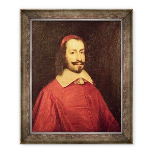 Tablou inramat - Scoala Franceza - Cardinalul Jules Mazarin 1602-61 copie a unui portret din secolul al XVII-lea, 70 x 85 cm