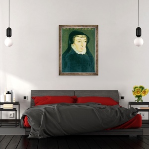 Tablou inramat - Scoala franceza - Caterina de Medici, 70 x 90 cm - Img 3