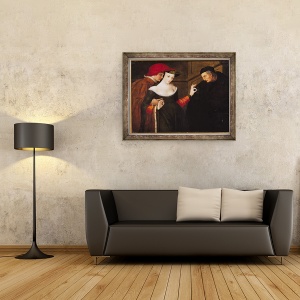 Tablou inramat - Scoala franceza - Femeie intre doua varste I, 60 x 80 cm - Img 2