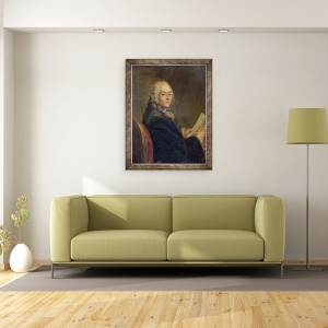 Tablou inramat - Scoala franceza - Jean le Rond dAlembert 1717-83, 60 x 80 cm - Img 2