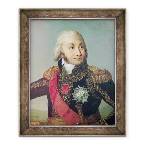 Tablou inramat - Scoala Franceza - Portretul Maresalului Jean-Baptiste Jourdan 1762-1833, 50 x 60 cm