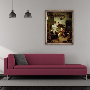Tablou inramat - Scoala Germana - in scoala, 50 x 60 cm - Img 2
