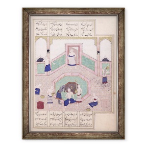 Tablou inramat - Scoala Islamica - Dna D-212 fol.28b Baia Turceasca, 60 x 80 cm