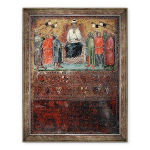 Tablou inramat - Scoala Italiana - Guvernul restabileste controalele asupra oraselor, 60 x 80 cm
