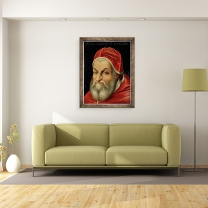 Tablou inramat - Scoala Italiana - Pope Sixtus V 1520-90, 60 x 80 cm - Img 2