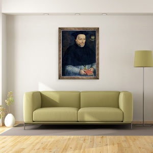 Tablou inramat - Scoala olandeza - Cornelius Jansen 1585-1638, 60 x 80 cm - Img 2