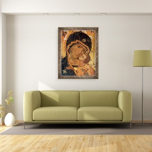 Tablou inramat - Scoala Rusa - Icon, 60 x 80 cm - Img 2