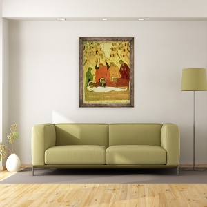 Tablou inramat - Scoala Rusa - inmormantarea, 60 x 80 cm - Img 2