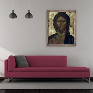 Tablou inramat - Scoala Rusa - Mantuitorul, 50 x 60 cm - Img 2