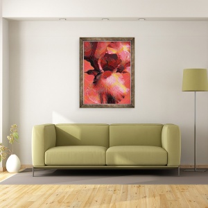 Tablou inramat - Scott J. Davis - Iris portocaliu, 70 x 90 cm - Img 2