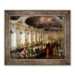 Tablou inramat - Siegmund L'Allemand - Sarbatoarea cu ocazia aniversarii Ordinului Militar al Mariei Tereza, 50 x 60 cm