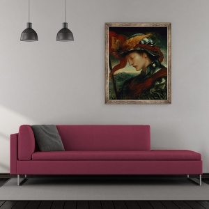 Tablou inramat - Simeon Solomon - Mercur, 50 x 60 cm - Img 2