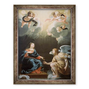 Tablou inramat - Simon Vouet - Buna Vestire, 70 x 90 cm