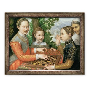 Tablou inramat - Sofonisba Anguissola - Joc de sah, 60 x 80 cm