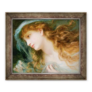 Tablou inramat - Sophie Anderson - Capul unei nimfe, 70 x 85 cm