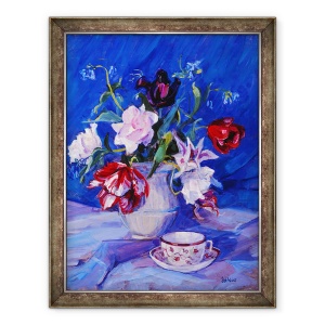 Tablou inramat - Sue Wales - Lalele din gradina mea, 1995, 70 x 90 cm
