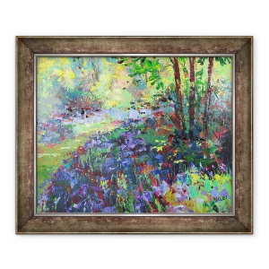 Tablou inramat - Sylvia Paul - Calea prin Bluebells, 50 x 60 cm