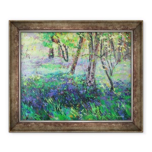 Tablou inramat - Sylvia Paul - Sunshine si Bluebells, 50 x 60 cm