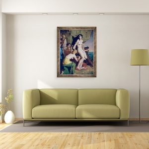 Tablou inramat - Theodore Chasseriau - Andromeda Legata de Stanca de Nereizi, 60 x 80 cm - Img 2