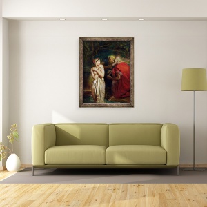 Tablou inramat - Theodore Chasseriau - Susanna si Batranii, 60 x 80 cm - Img 2