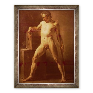 Tablou inramat - Theodore Gericault - Academia Barbati, 70 x 90 cm