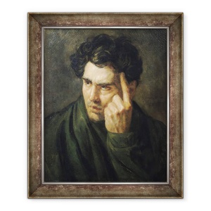 Tablou inramat - Theodore Gericault - Portretul Domnului Byron 1788-1824, 50 x 60 cm