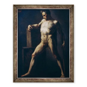 Tablou inramat - Theodore Gericault - Studiul unui om, 60 x 80 cm