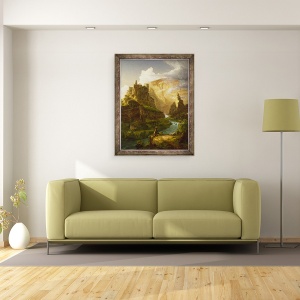 Tablou inramat - Thomas Cole - Fantana din Vaucluse, 70 x 90 cm - Img 2