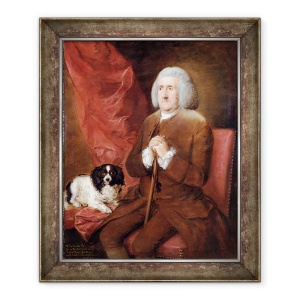Tablou inramat - Thomas Gainsborough - William Lowndes 1652-1724, auditor al Curtii de Exchequer a Majestatii Sale, 50 x 60 cm