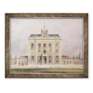 Tablou inramat - Thomas Hosmer Shepherd - Armoury apartinand Companiei Regale de Artilerie, 70 x 90 cm