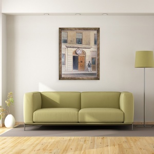 Tablou inramat - Thomas Hosmer Shepherd - Intrarea in sala lui Chandler, 60 x 80 cm - Img 2