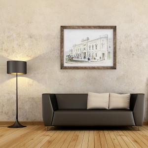 Tablou inramat - Thomas Hosmer Shepherd - Teatrul New Front Astley, 60 x 80 cm - Img 2