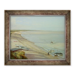 Tablou inramat - Timothy Easton - Aducerea capturii pe tarm, 50 x 60 cm