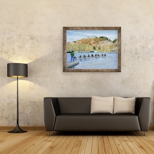 Tablou inramat - Timothy Easton - Departe de debarcader, 60 x 80 cm - Img 2