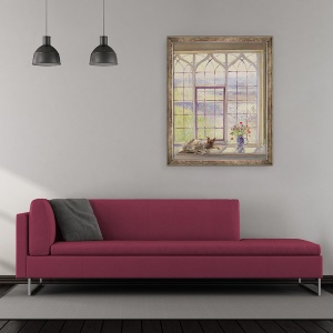 Tablou inramat - Timothy Easton - Dormit cu Anemone, 50 x 60 cm - Img 2