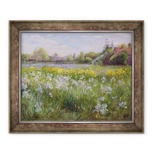 Tablou inramat - Timothy Easton - Foc de tabara si Iris, 50 x 60 cm